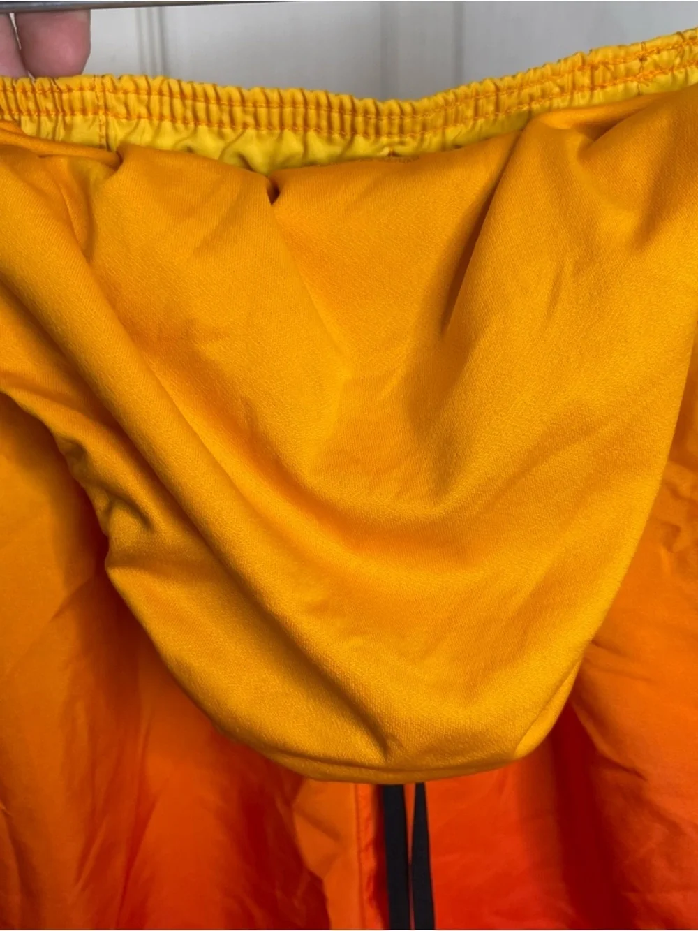Nike Sportswear Pinwheel Challenger Shorts Mens XL Orange Lined Running Gym